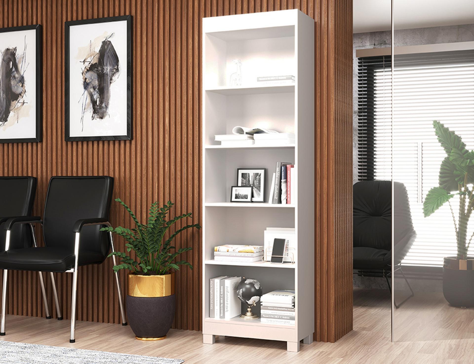 LIVREIRO MOVEIS SUL MONTREAL L57CMXA185,5CMXP30CM - BRANCO
