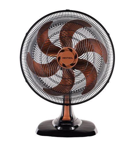 VENTILADOR VENTISOL MESA TURBO 6P 50CM PRETO 220V PREMIUM
