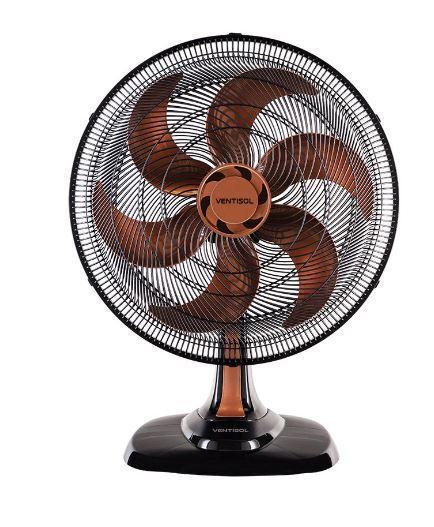 VENTILADOR VENTISOL MESA TURBO 6P 30CM PRETO 220V PREMIUM