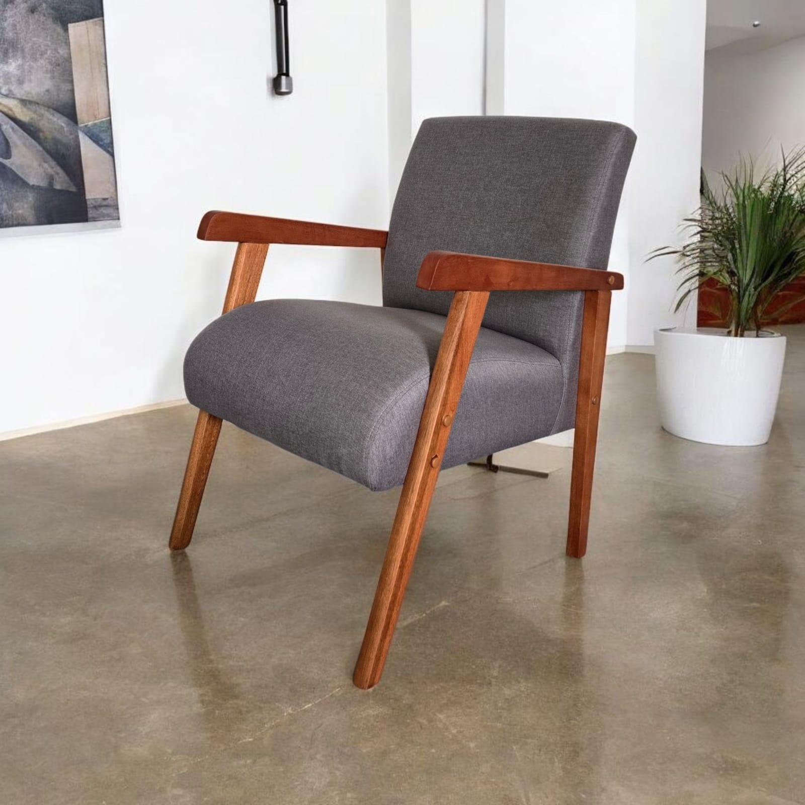 POLTRONA JC LIA - LINHO CINZA 3002