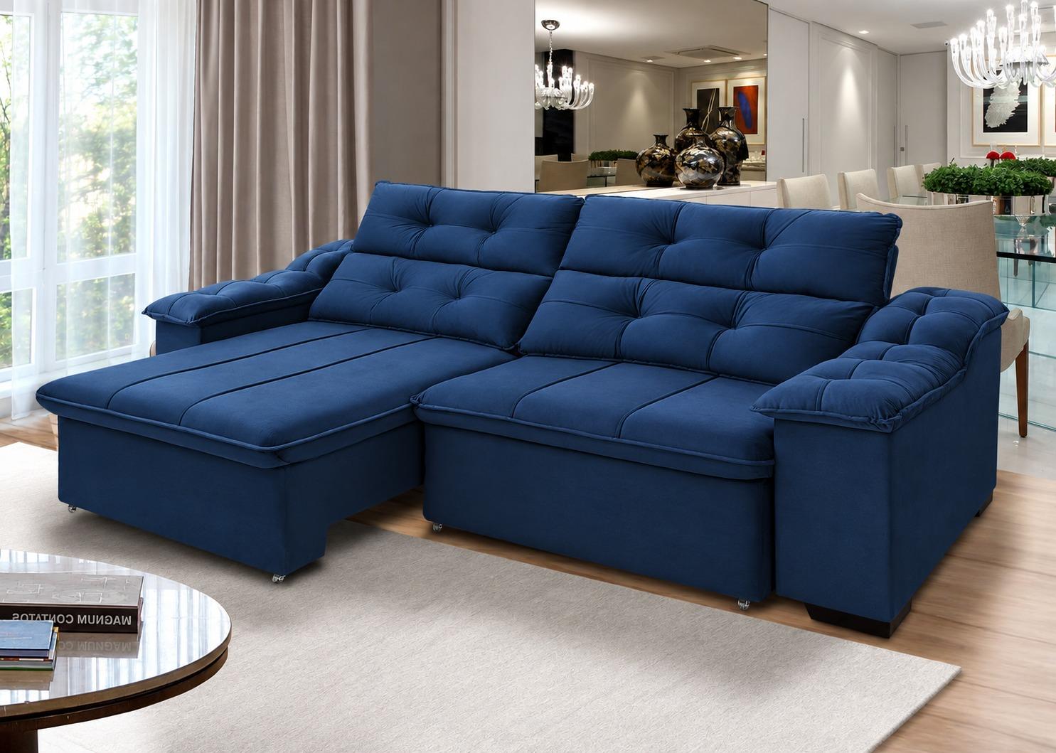 ESTOFADO BNC TAYCAN AZUL 260CM