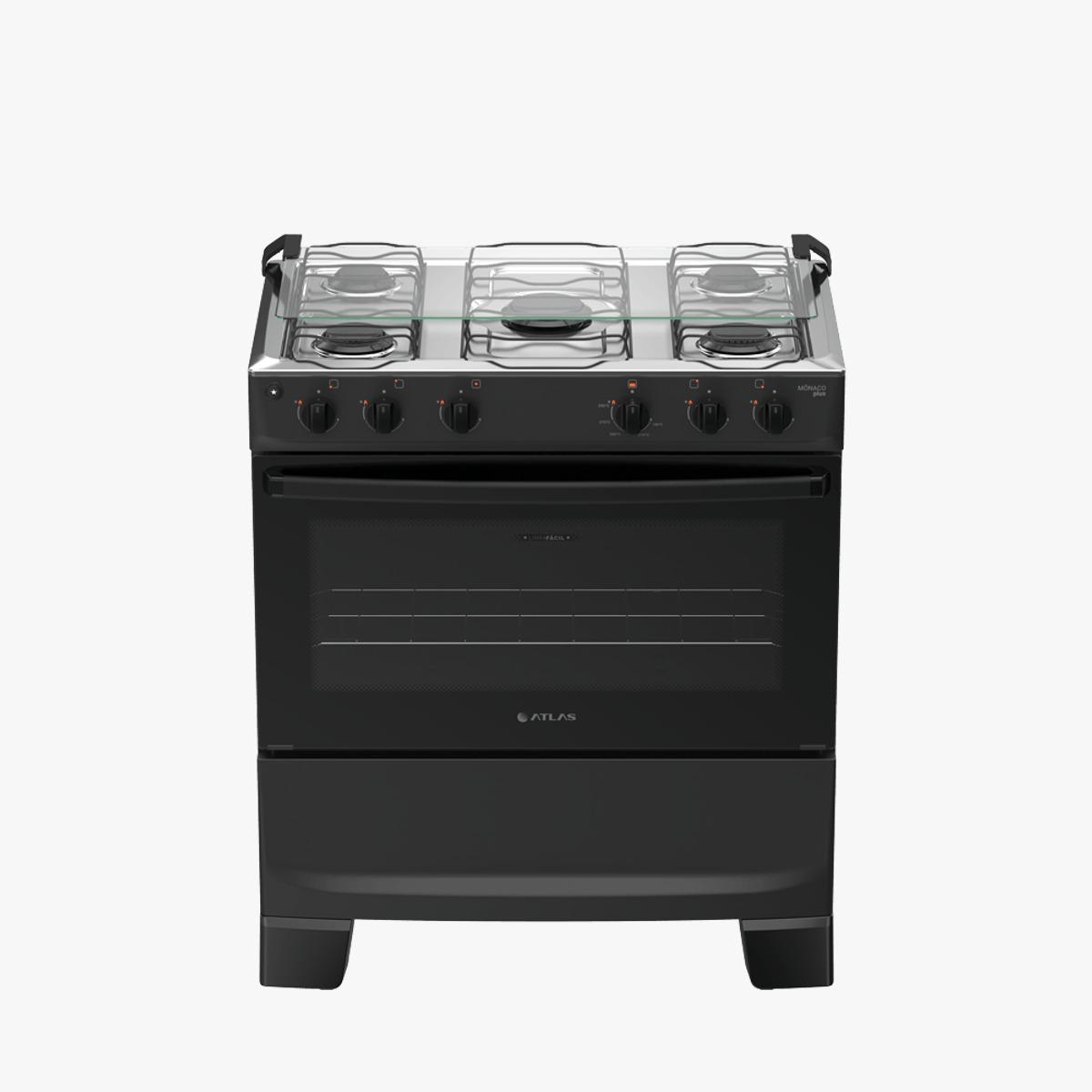 FOGAO ATLAS 5BCS MONACO PLUS PRETO BIVOLT