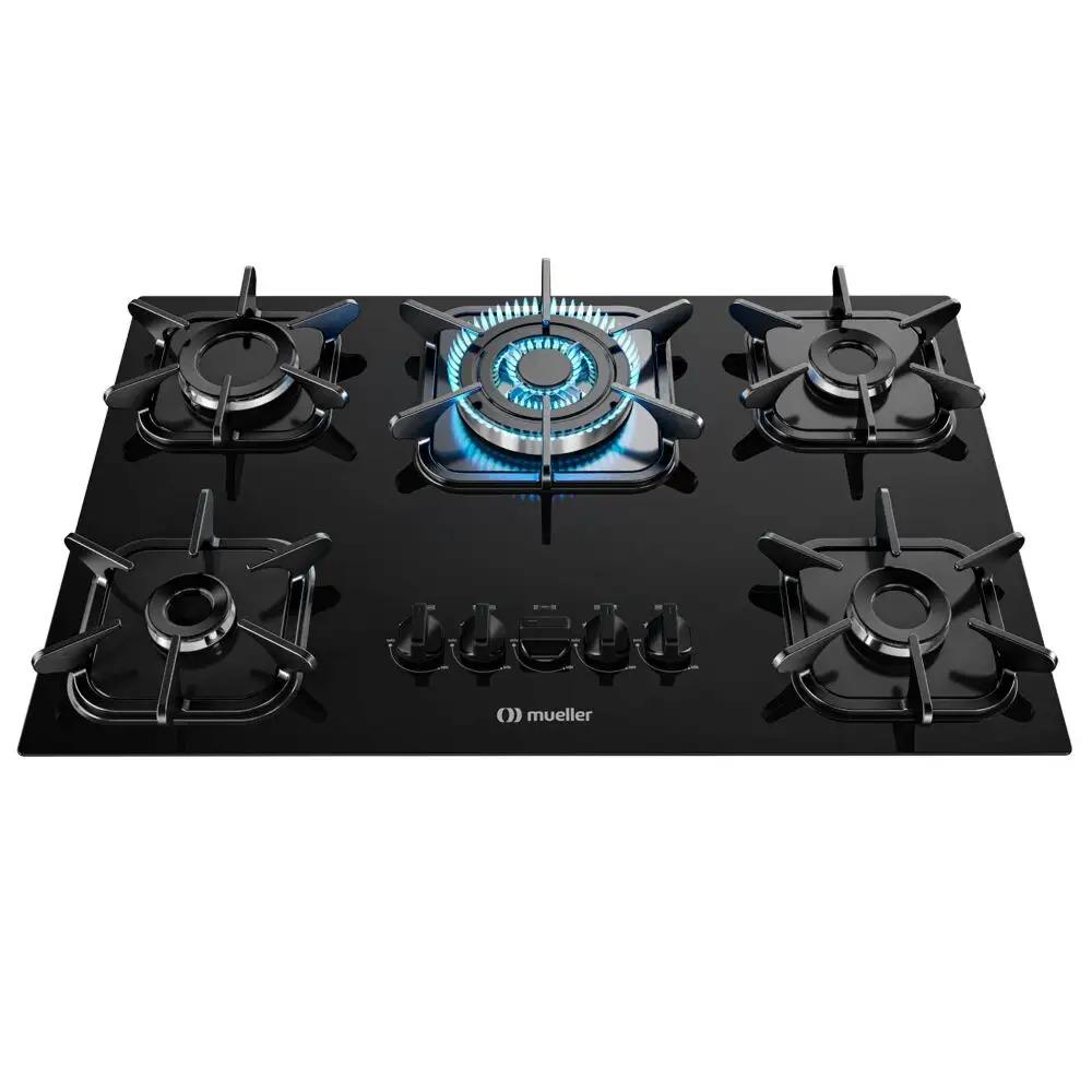 COOKTOP MUELLER 5 BOCAS TRIPLA CHAMA BIVOLT