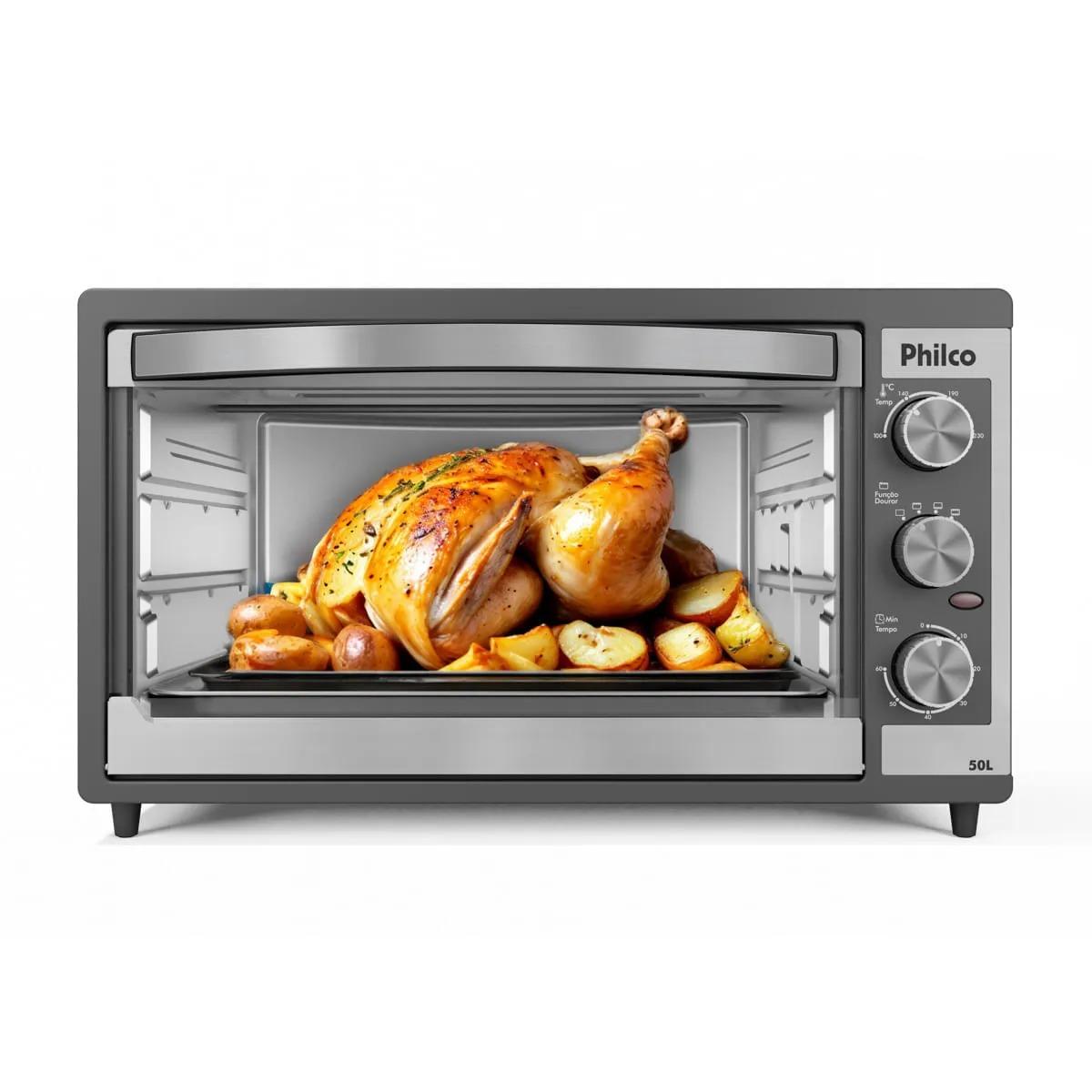 FORNO ELÉTRICO PHILCO 50L DUPLA RESISTÊNCIA 220V