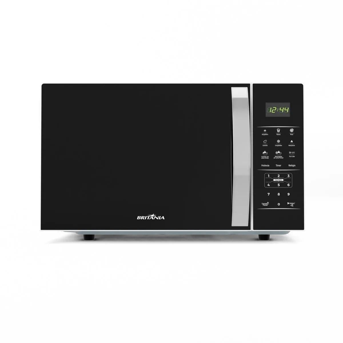 MICROONDAS BRITÂNIA 33L PINTURA LIMPA FÁCIL 220V