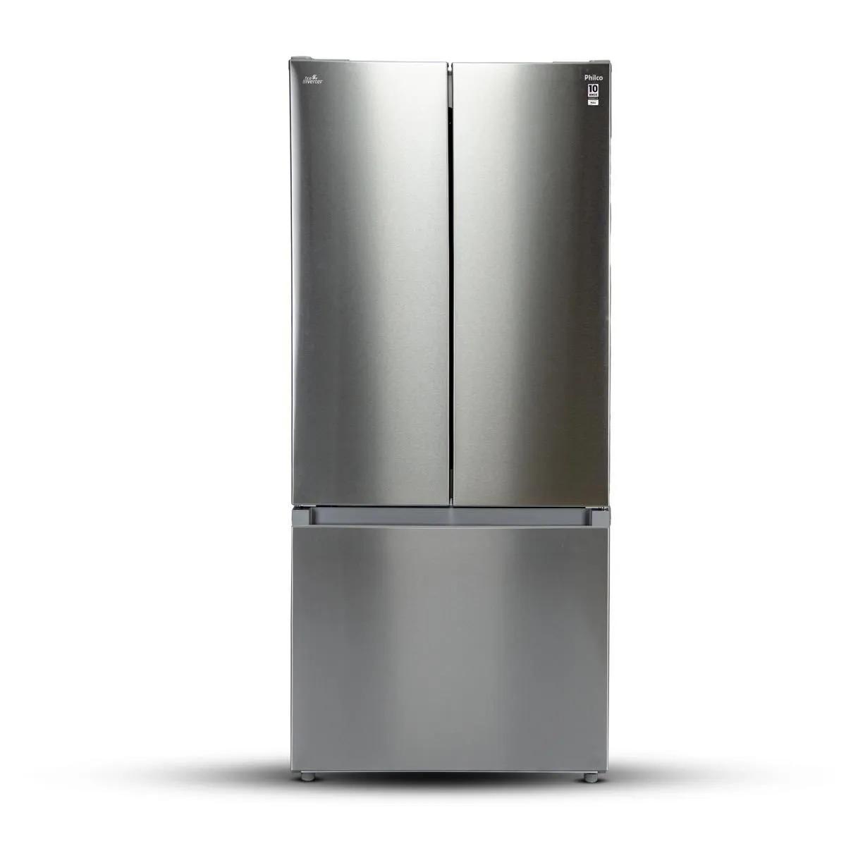 GELADEIRA 523L PHILCO ECO INVERTER FRENCH DOOR INOX 220V