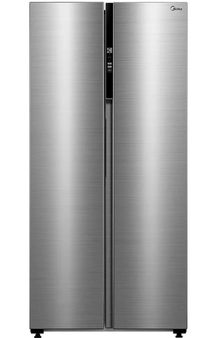 GELADEIRA MIDEA SIDE BY SIDE 442L INVERTER COR INOX CONECTADA 220V
